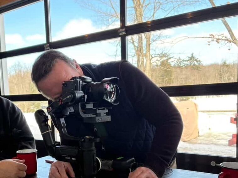 Michael Davies filming